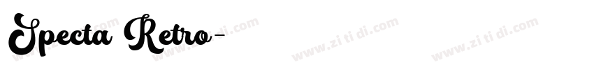 Specta Retro字体转换